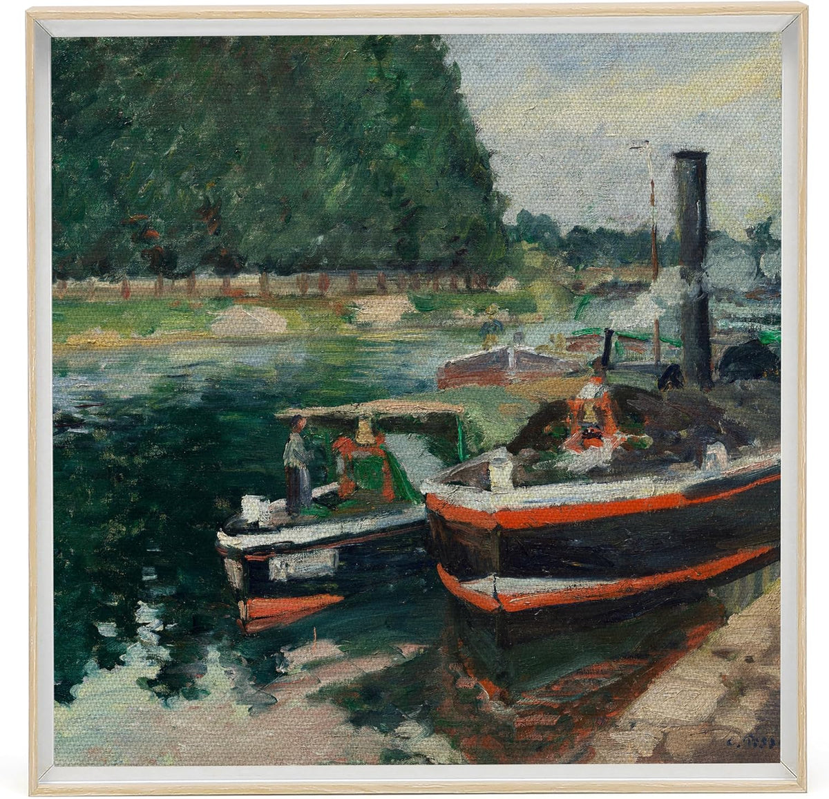 canfravas 20x20 canvas frame, floating frame 0.9"deep(20x20,natural) shown in use