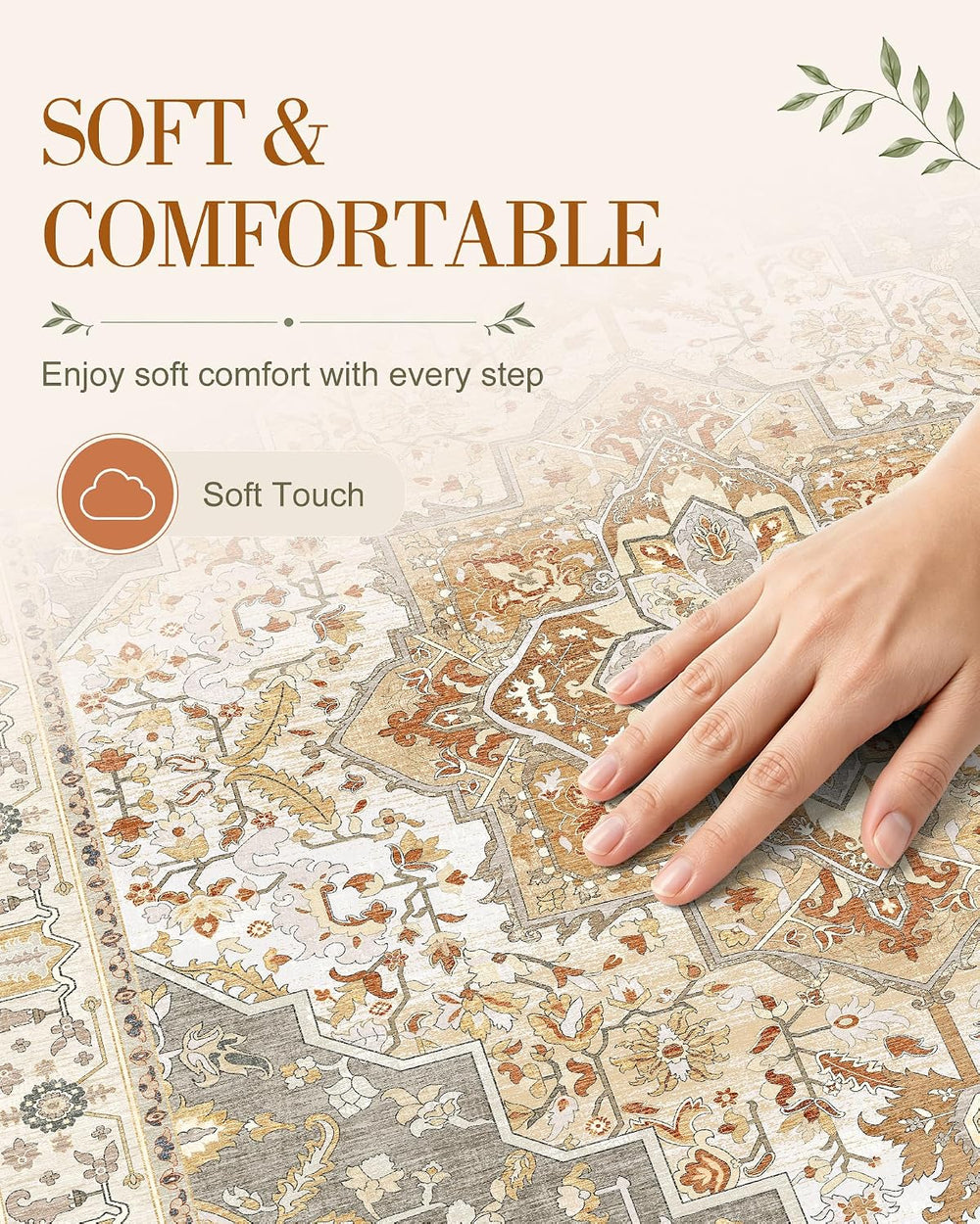 OLANLY 2'6"x14' Washable Runner Rug, Non Slip Carpet for Hallway...