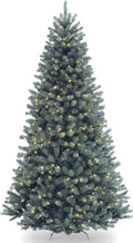 National Tree Company 6.5ft Pre-Lit North Valley Blue Spruce Christmas Tree