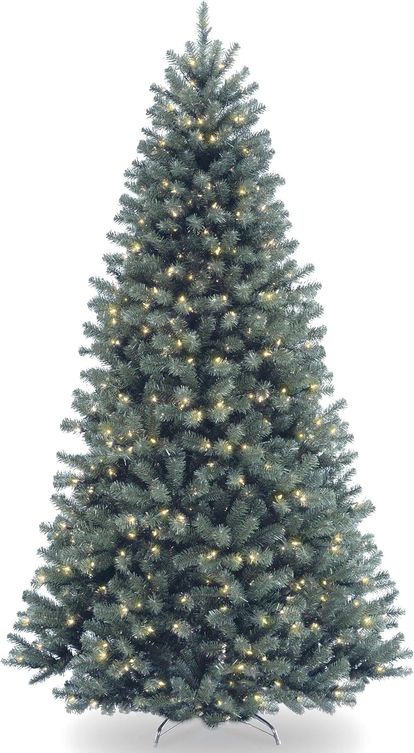 National Tree Company 6.5ft Pre-Lit North Valley Blue Spruce Christmas Tree