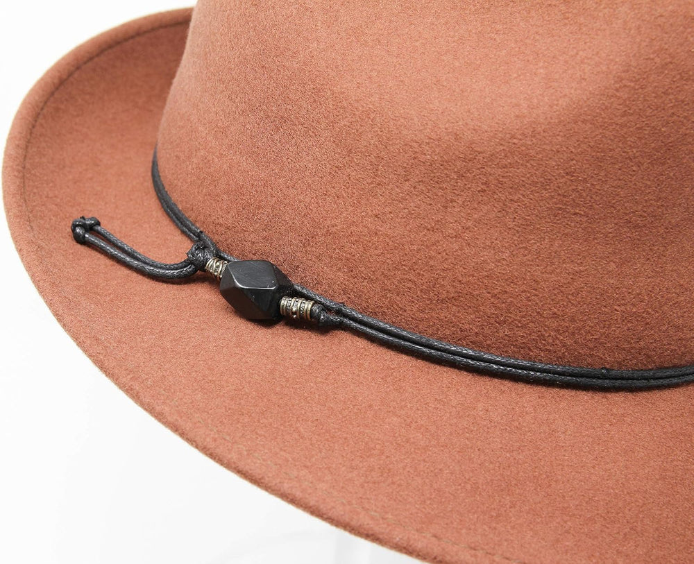 Premium Bronte - Tagua nut Bead Trim - 100% Wool Felt - Crushable for Travel ...
