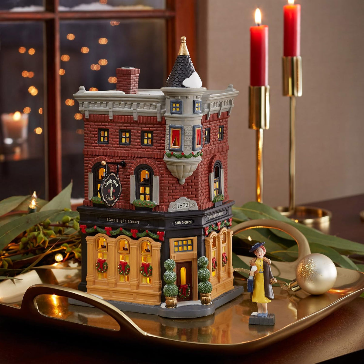 department56 department 56 6002290 city, welcoming christmas shown in use