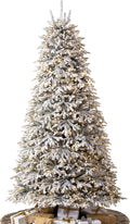 Balsam Hill BH Frosted Fraser Fir - Snow-Covered Artificial Christmas Tree with True Needle Foliage, Easy Plug Technology & Winter Magic Design, LED Clear, 9ft
