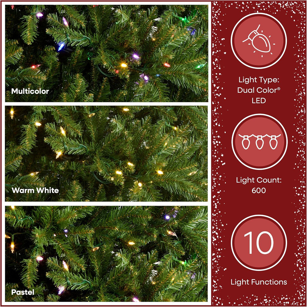 National Tree Company 6.5ft Pre-Lit Dunhill Fir Artificial Christmas Tree
