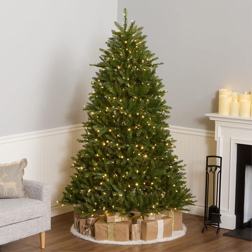 National Tree Company 7ft Pre-Lit Dunhill Fir Artificial Christmas Tree