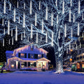Large Meteor Shower Lights for Christmas Decorations Outdoor, 40-Tube White