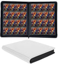 1600+ Pockets Trading Card Binder, 16-Pocket Card Ablum Compatible with MTG,Sports Cards & Other Standard Size Trading Card (WHITE)