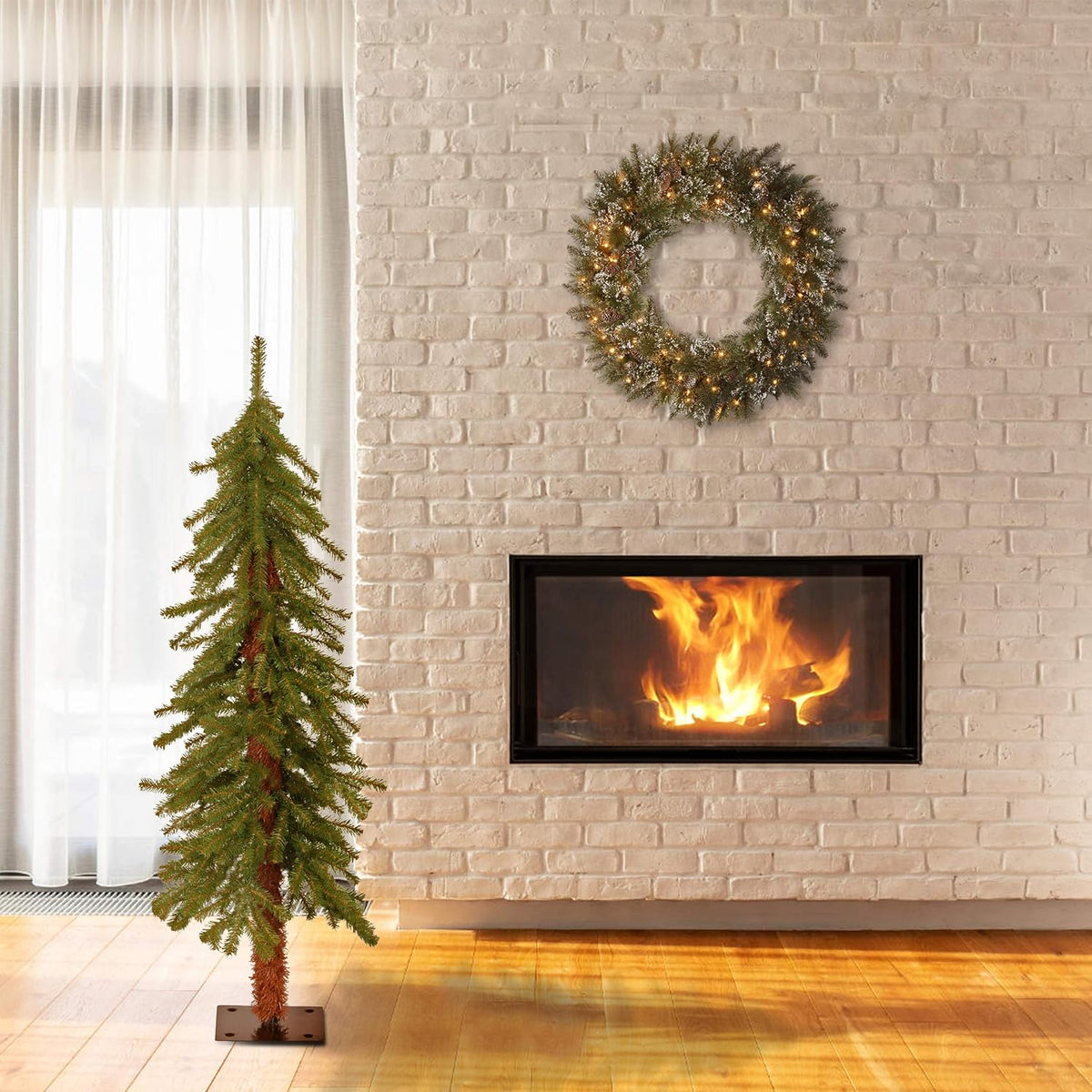 National Tree Company 4ft Unlit Hickory Cedar Mini Christmas Tree