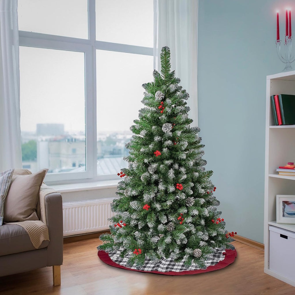 national tree company first frosted traditions christmas tree shown in use