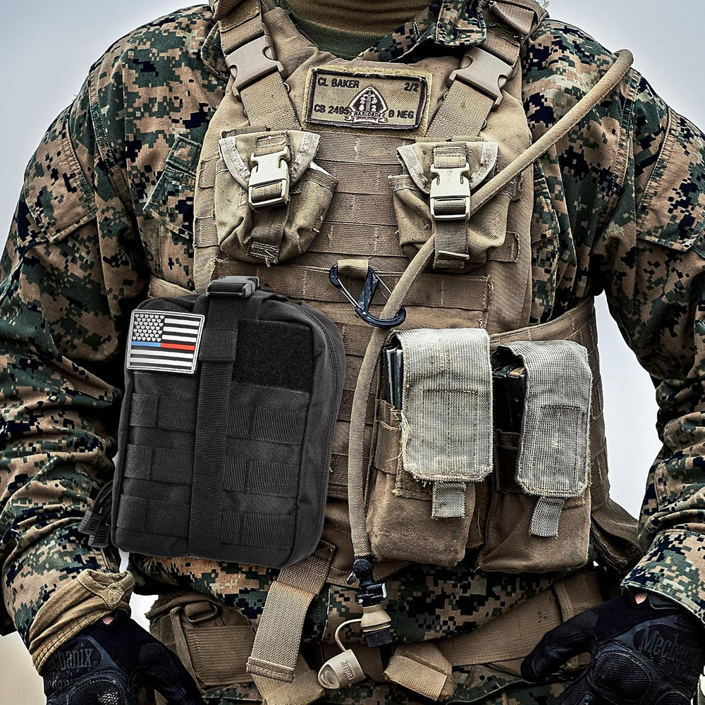 IFAK Trauma Kit with Tourniquet, 6-Inch Israeli Bandage, Splint, First Aid Ki...