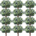 Janinka 90 Pcs Artificial Seeded Eucalyptus Stems Mixed Greenery