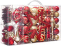 Valery Madelyn 100ct Christmas Tree Decorations Ball Ornaments Set Large