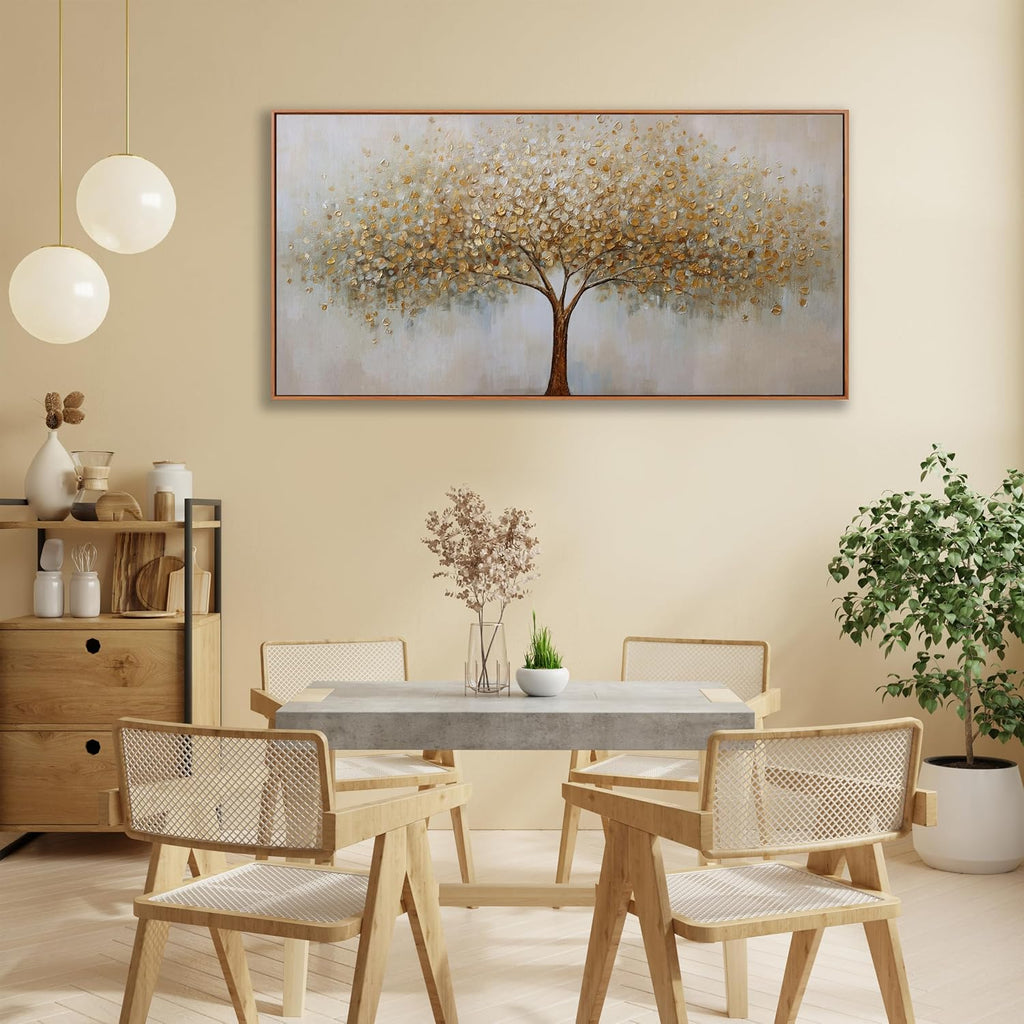 tree of life wall art abstract framed modern, side view