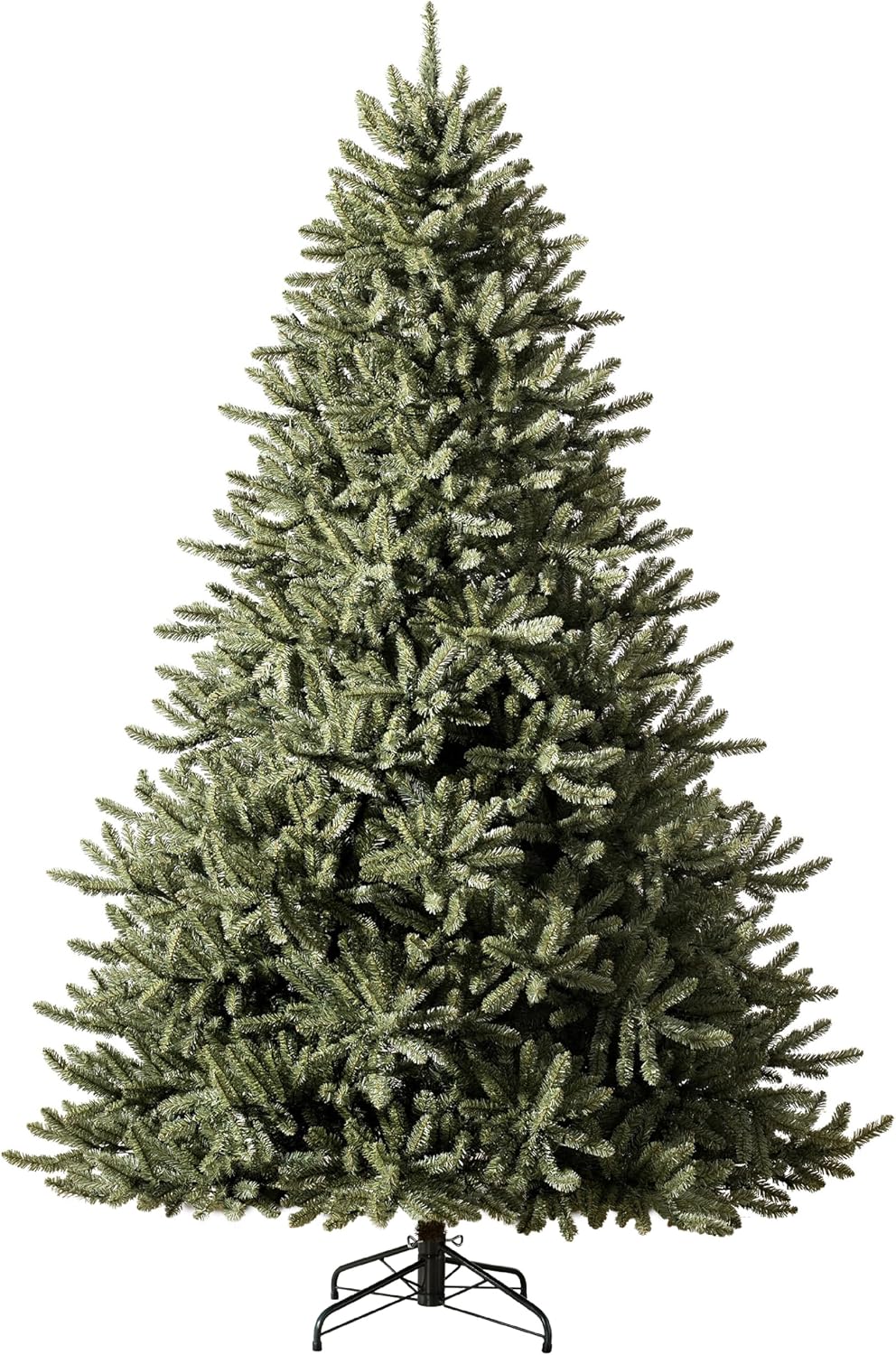 Balsam Hill 6.5ft Unlit Classic Blue Spruce - Artificial Christmas Tree with 2,144+ Tips, Premium Stand & Easy Assembly for Indoor Holiday Decorating