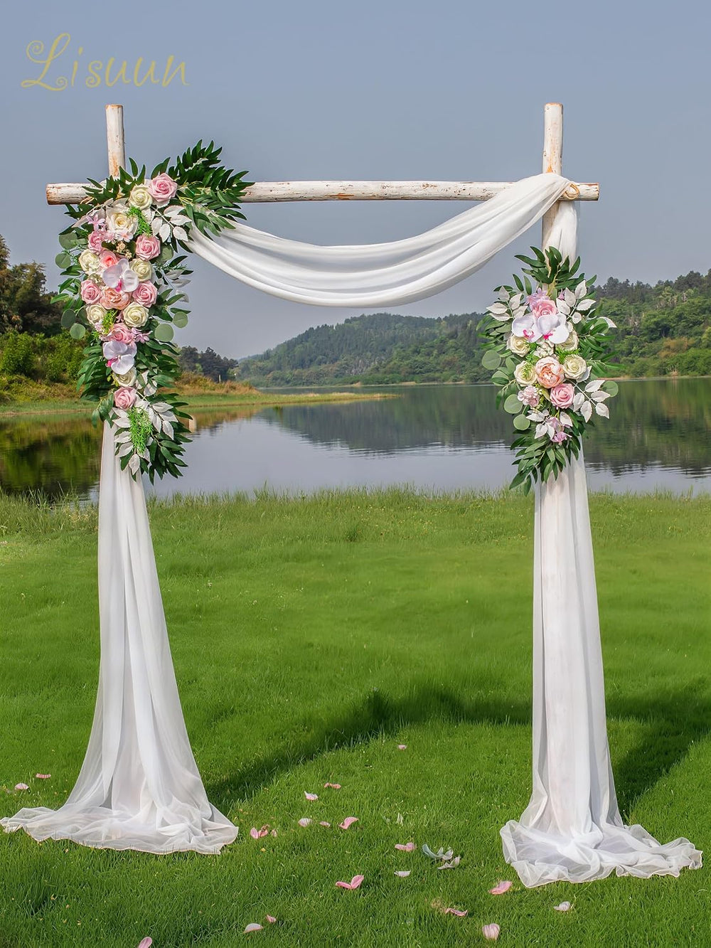Artificial Wedding Arch Flowers, 2 Large Floral Swags