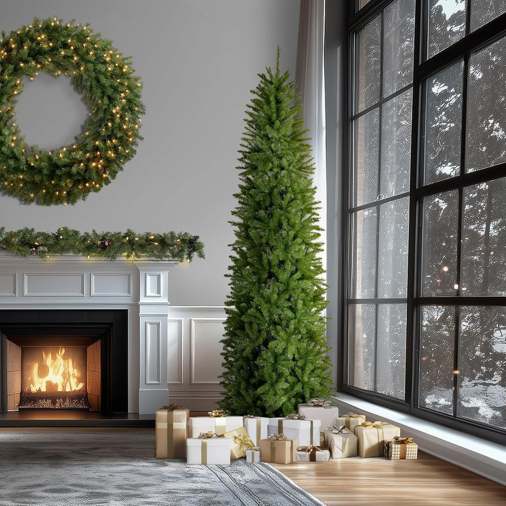 National Tree Company 10ft Unlit Kingswood Fir Slim Christmas Tree