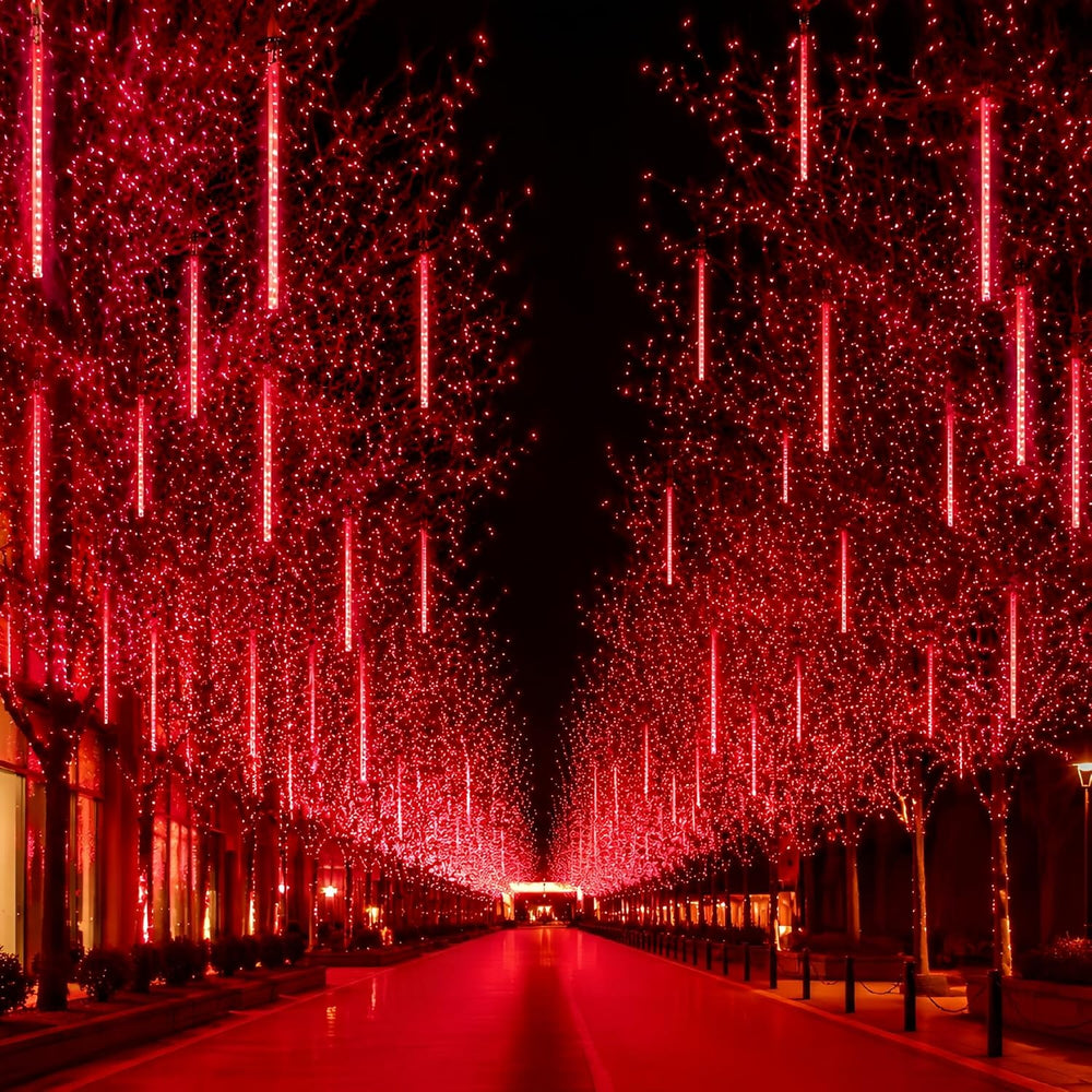 Halloween Outdoor Lights , UL Certified Red Meteor Shower Lights