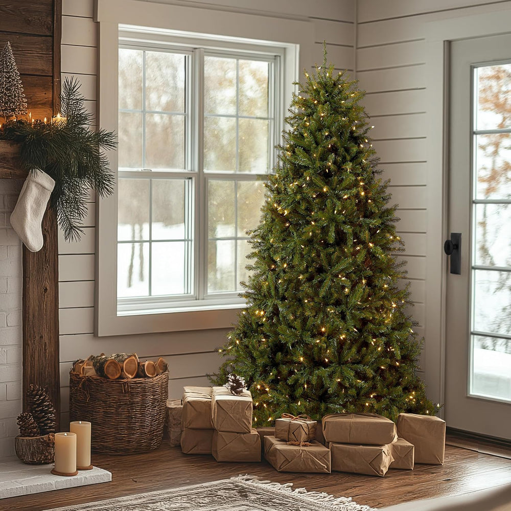 National Tree Company 6.5ft Pre-Lit Dunhill Fir Artificial Christmas Tree
