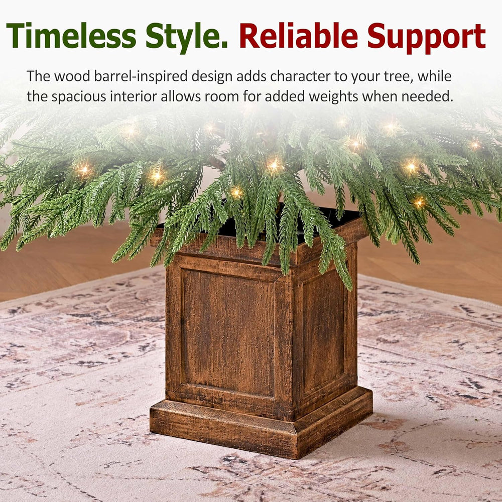 TigeJoy 4FT Prelit Real Touch Christmas Tree, Norfolk Potted Tree, 2 Pack