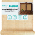 24" Wide Square Weave Rattan Cane Webbing Roll 24" x 72"