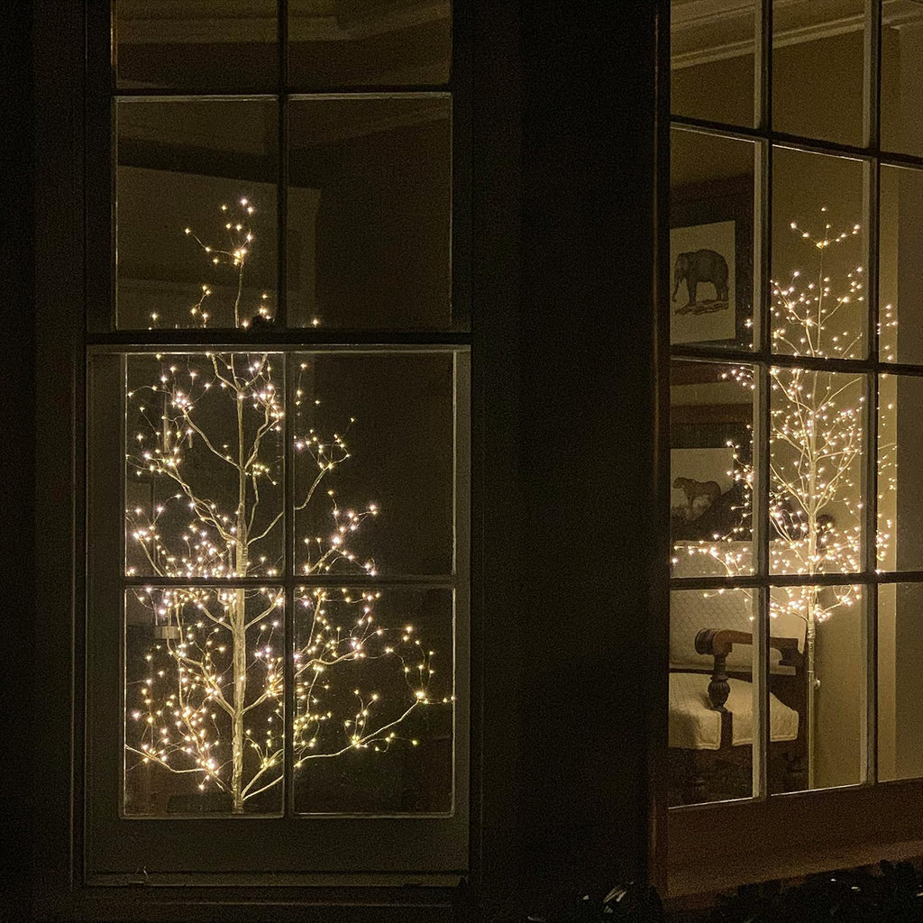 lightshare christmas tree combo kit - starlit tree showing dimensions