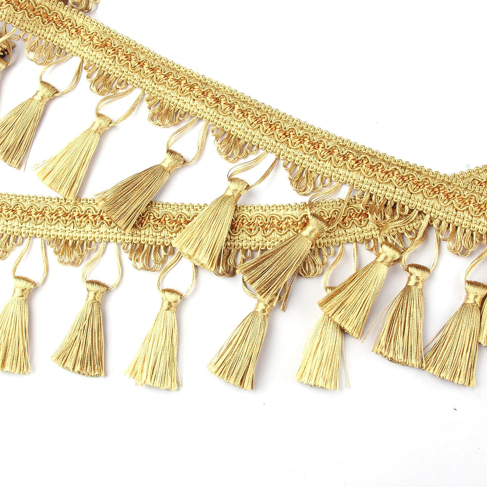 BEL AVENIR Tassel Fringe Trim 6.5 Yard x 3.54 Inches Tassel Fringes