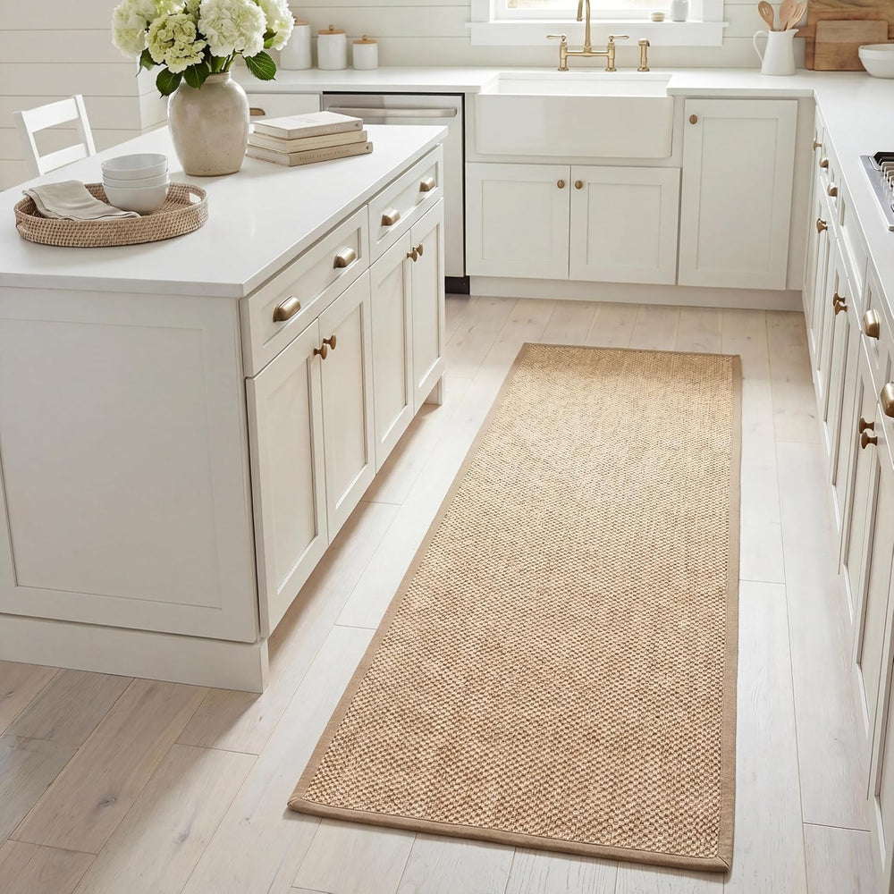 SAFAVIEH Natural Fiber Collection Runner Rug - 2'6" x 14', Maize...