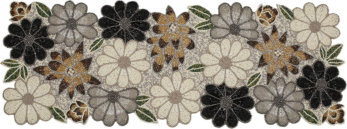 lightnpro floral handmade decorative thanksgiving christmas beaded table, close-up detail