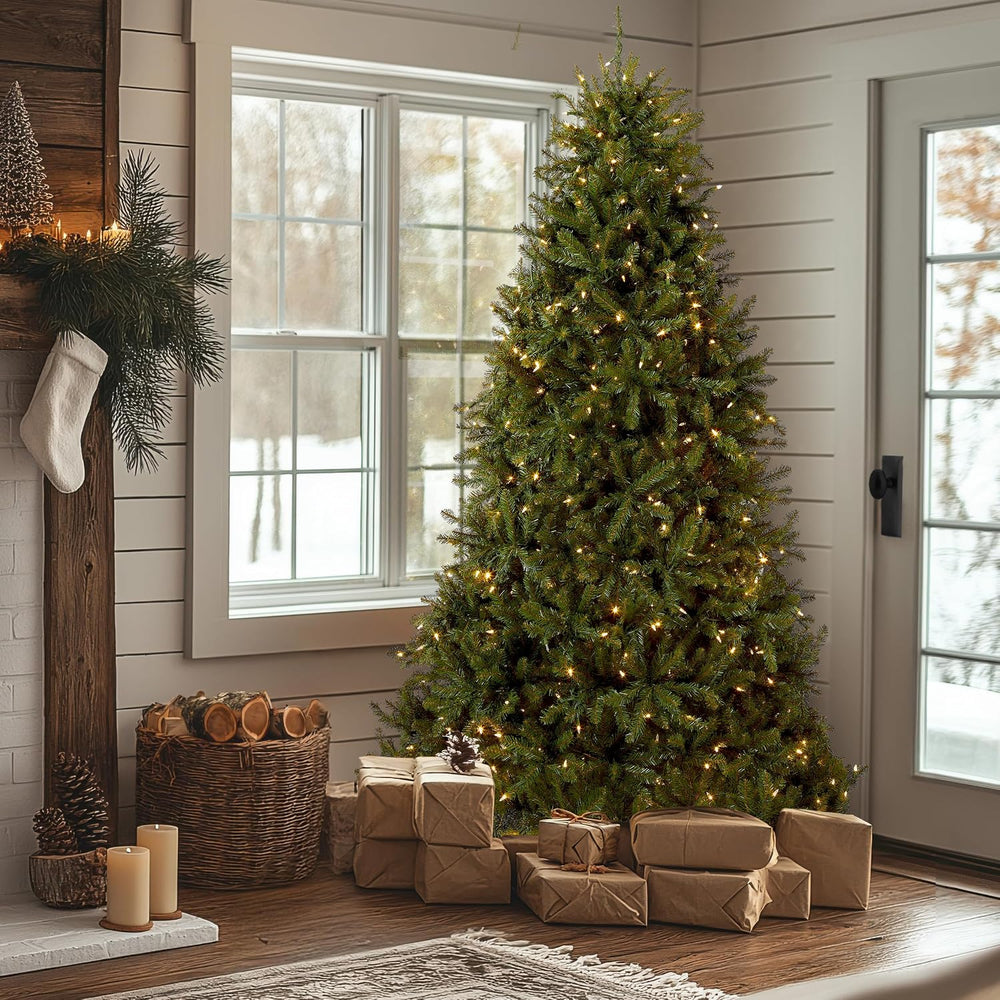 National Tree Company 7.5ft Pre-Lit Dunhill Fir Artificial Christmas Tree