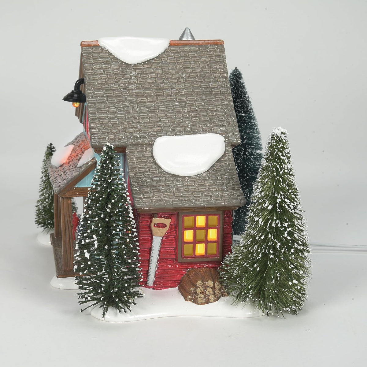 department 56 original snow village village farms tree, side view