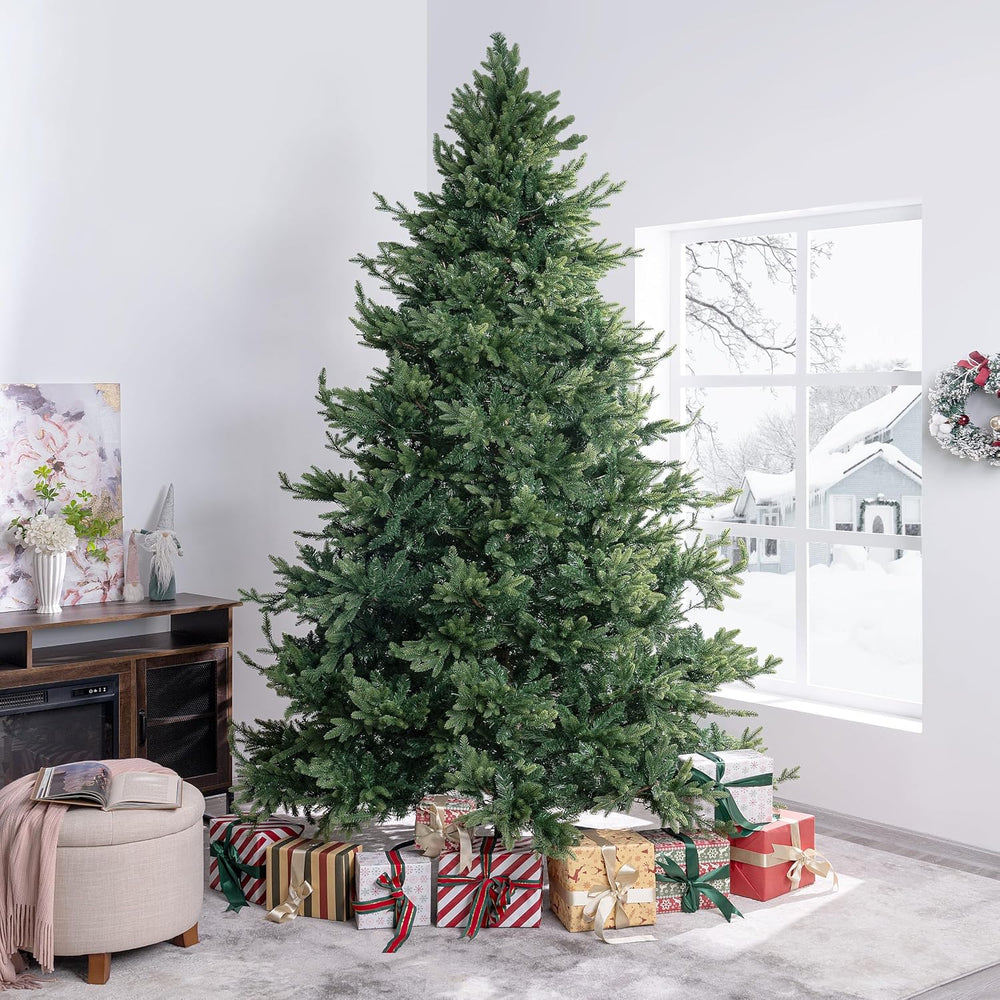 Naomi Home Kinsley 9ft Prelit Artificial Christmas Tree, 1000 Warm Lights