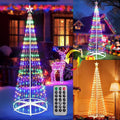 iBaycon Outdoor Christmas Tree, 6.9FT 298 LED Color Changing Lights