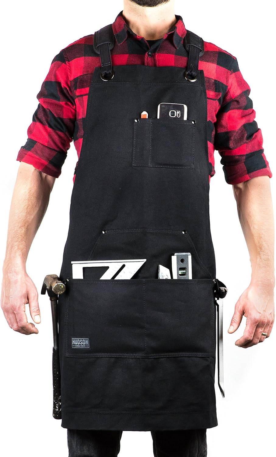 Deluxe Edition Waxed Canvas Tool Apron for Men and Women, Heavy Duty Work Apr...