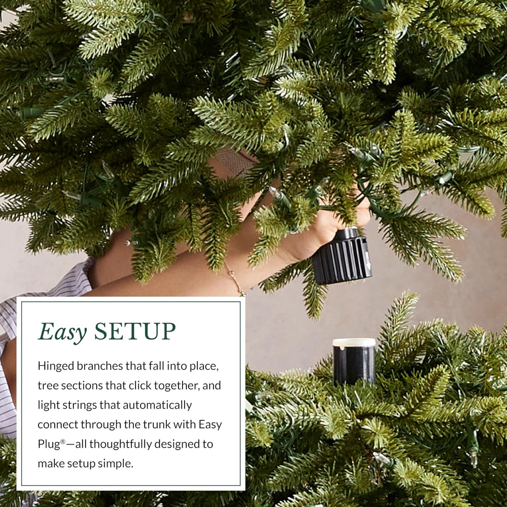 Balsam Hill BH Frosted Fraser Fir - Snow-Covered Artificial Christmas Tree wi...