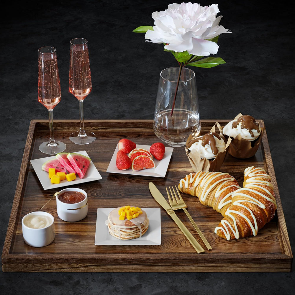 Exquisite Mini Disposable Appetizer Plates - 100 Pack 4.5 In. x 4.5 In. White...