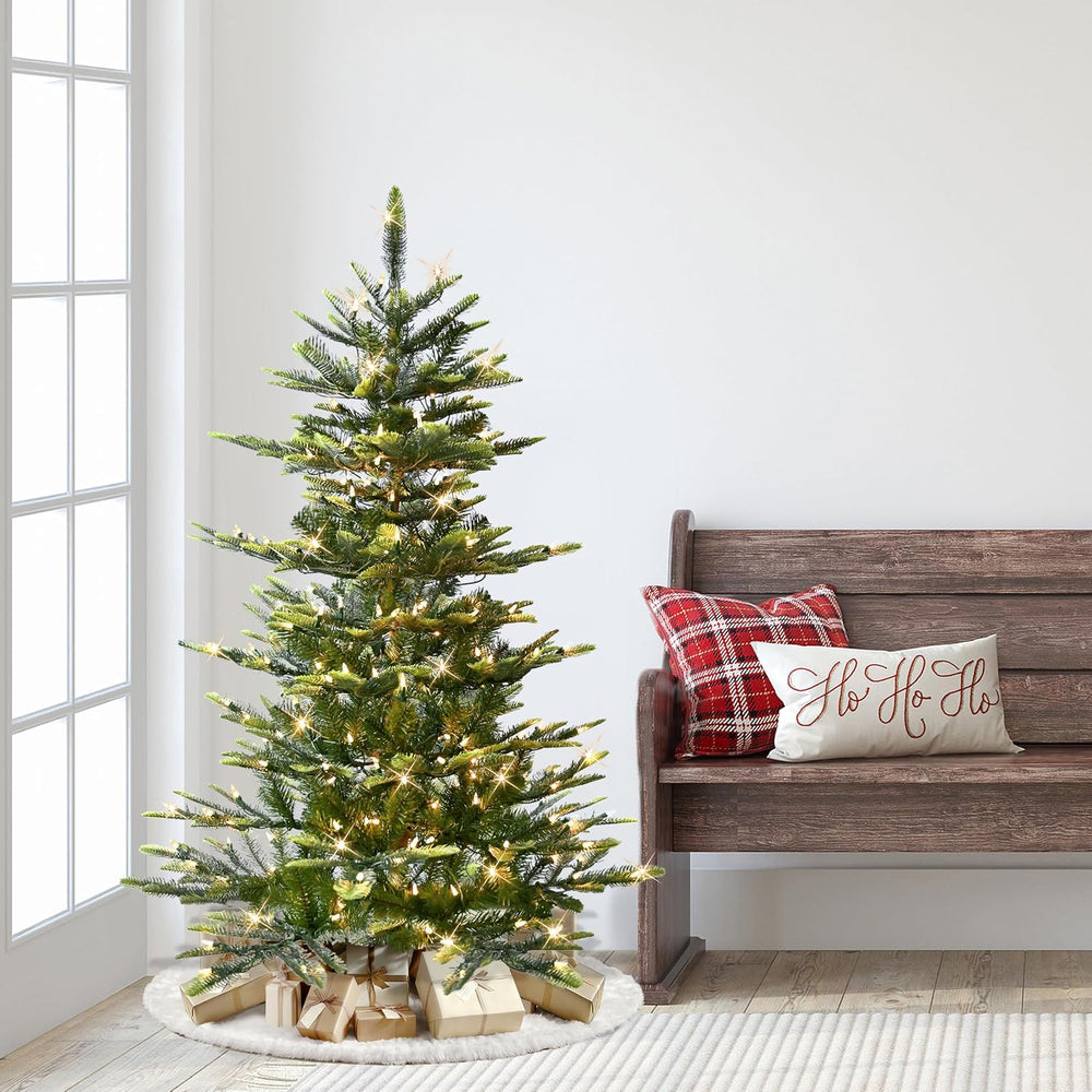 Puleo International 4.5ft Pre-Lit Aspen Fir Artificial Christmas Tree