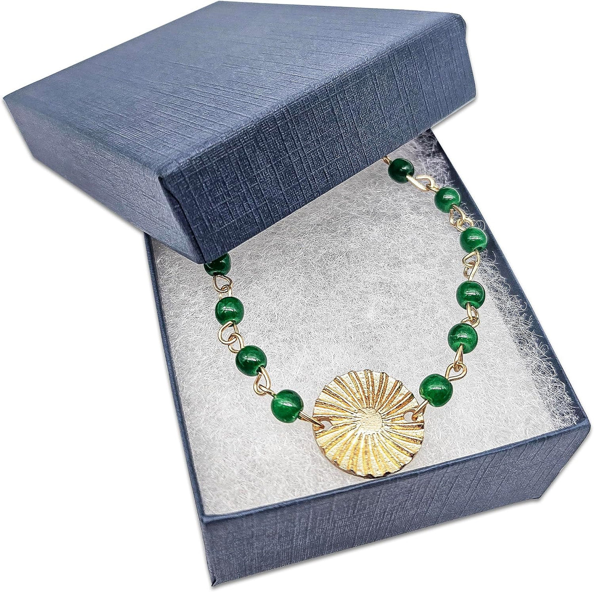 thedisplayguys 100pc cardboard linen paper jewelry gift boxes shown in use
