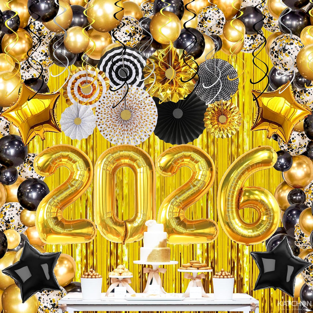 KatchOn Set, Pack of 112, New Years Eve Party Supplies 2026