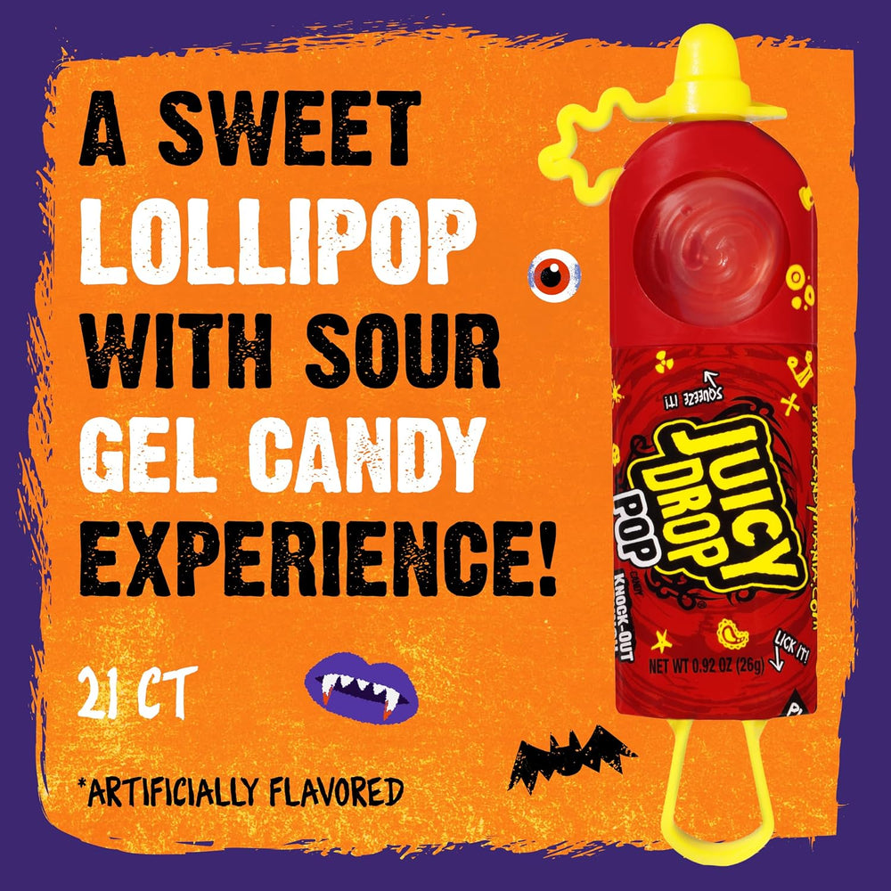 Juicy Drop Sweet & Sour Lollipop Variety Party Pack - 21 Count Sweet Loll...