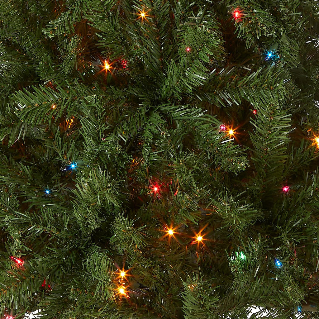 national tree company 4.5ft pre-lit north valley spruce shown in use