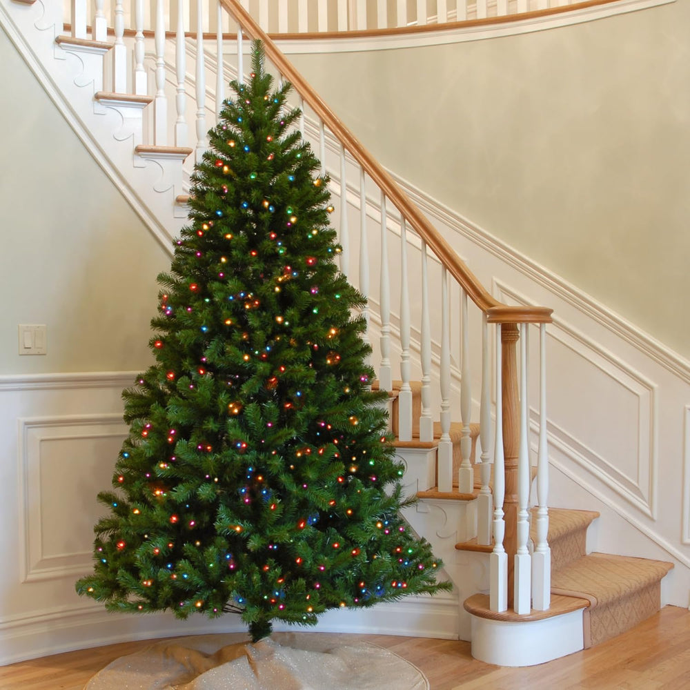 National Tree Company 7.5ft Pre-Lit North Valley Spruce Christmas Tree