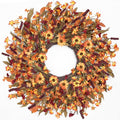 Ghrdopy 24 Inch Fall Wreath Front Door, Artificial Daisy Decor