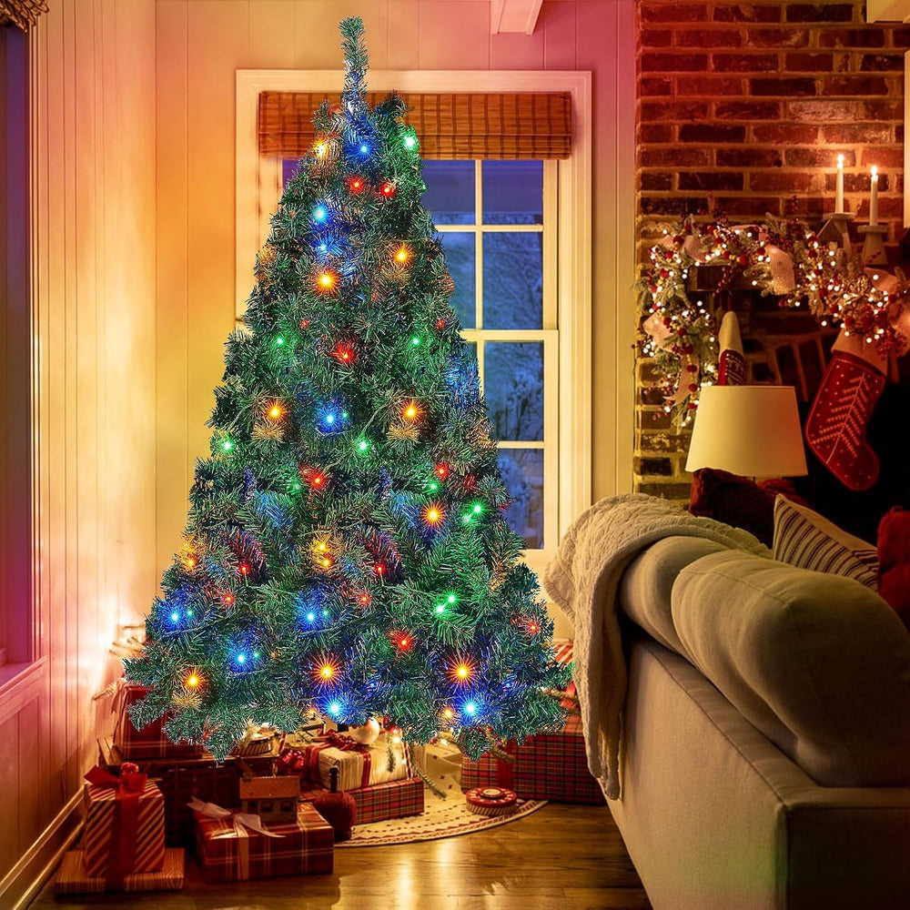 Lulu Home 6FT Artificial Christmas Tree, RC 300 LEDs