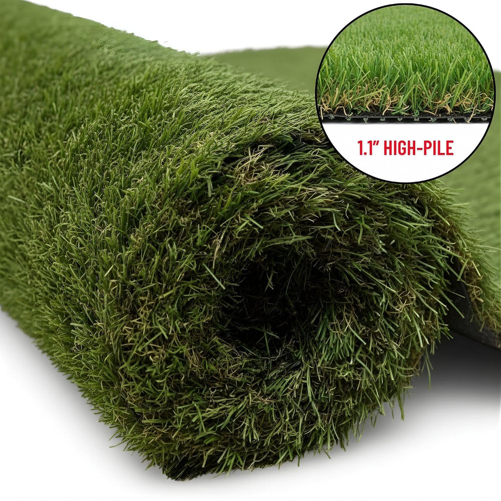 Ottomanson Artificial Grass Runner Natural 31" x 16'