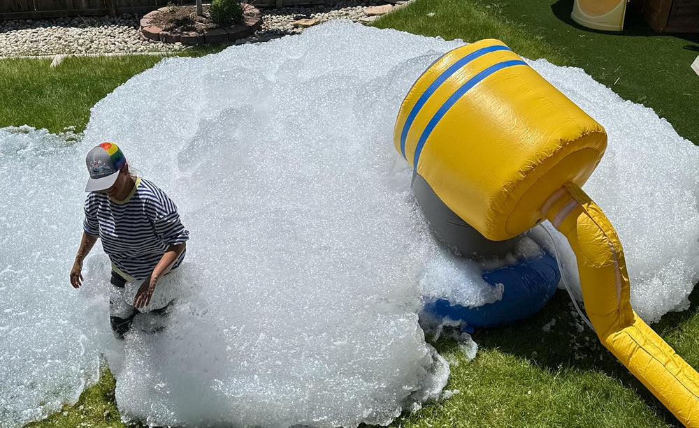 Most Reliable bubble party mix; Hours of foam; Works with all Foam Machines
