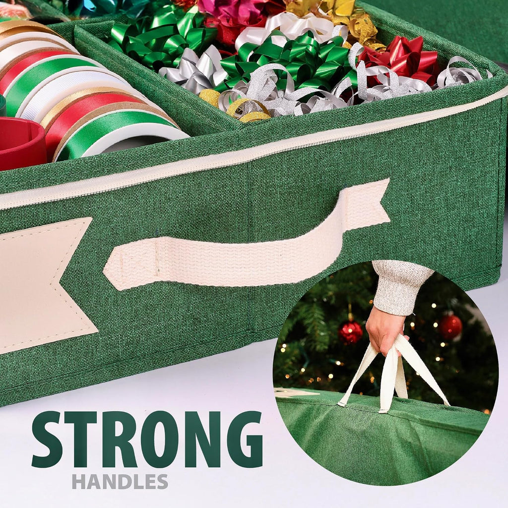 little elf premium wrapping paper storage organizer, easy showing dimensions
