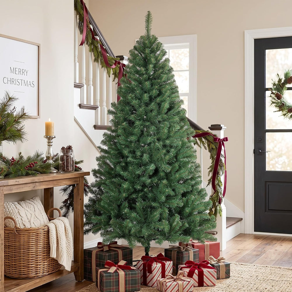HOMCOM 7.5ft Artificial Christmas Tree Unlit Realistic Spruce Xmas Tree