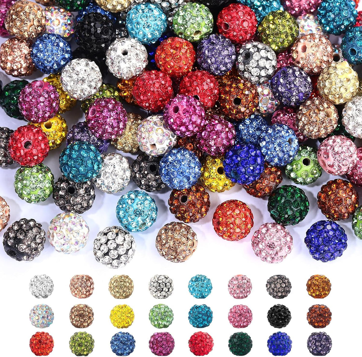 novani 240pcs 10mm 24 colors rhinestone beads for shown in use