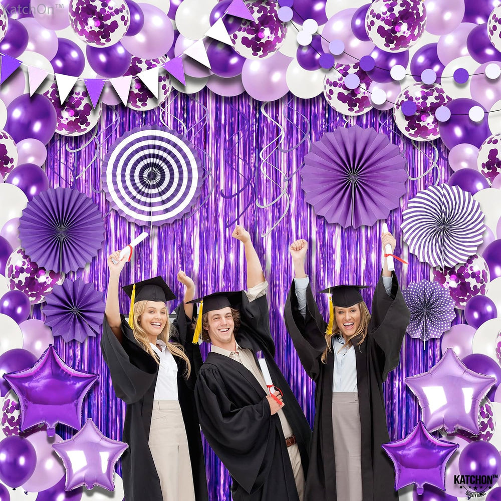 KatchOn, Purple Party Decoration 2026 Set – Huge Pack of 155 Balloon Arch Kit...