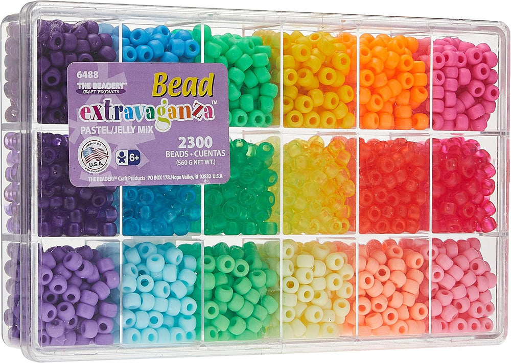 Bead Extravaganza Bead Box Kit 19.75oz - Pastel & Jelly